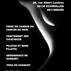 Sandrine GALIFI Échirolles, , Kinésithérapie & Cancer du Sein, Prise en charge des Lymphœdèmes, Traitement des cicatrices, Pilates en cours collectif, Pilates & Cancer du Sein, Prise en charge spécifique des transgenres, Yoga & Cancer du Sein